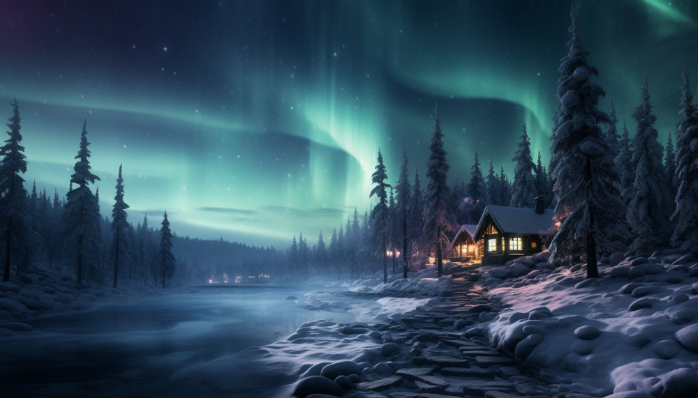La magia dell'aurora boreale in Lapponia